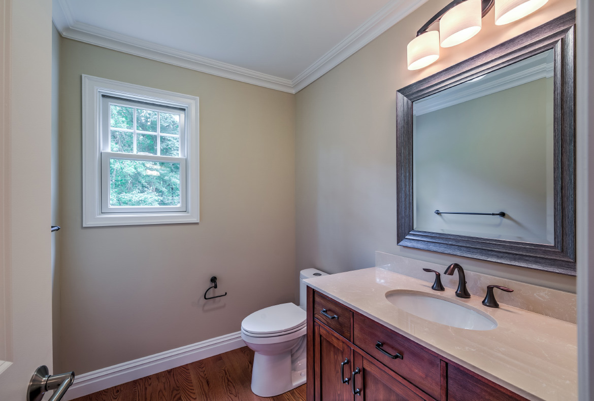 Morganville, NJ | Powder Room / Bathroom | Case Study | Michael Anthony Contracting